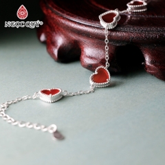 Vòng tay đá Mã não tự nhiên phối charm - Mẫu VC1251 - Ngọc Quý