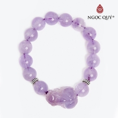 Vòng tay đá Thạch anh tự nhiên phối charm - Mẫu VC1253 - Ngọc Quý