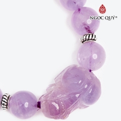 Vòng tay đá Thạch anh tự nhiên phối charm - Mẫu VC1253 - Ngọc Quý