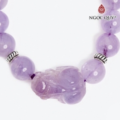 Vòng tay đá Thạch anh tự nhiên phối charm - Mẫu VC1253 - Ngọc Quý