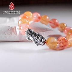 Vòng tay đá Thạch anh ưu linh tự nhiên phối charm - Mẫu VC1257 - Ngọc Quý