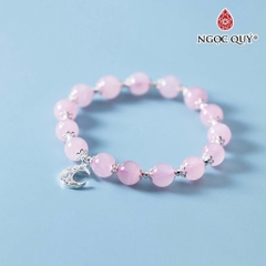 Vòng tay đá Thạch anh tự nhiên phối charm - Mẫu VC1264 - Ngọc Quý