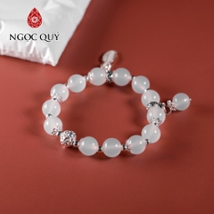 Vòng tay đá Mã não tự nhiên phối charm - Mẫu VC1265 - Ngọc Quý
