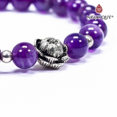 Vòng tay đá Thạch anh tự nhiên phối charm - Mẫu VC1283 - Ngọc Quý