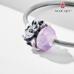 Vòng tay đá Thạch anh tự nhiên phối charm - Mẫu VC1289 - Ngọc Quý