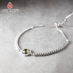 Vòng tay đá Tourmaline tự nhiên phối charm - Mẫu VC1293 - Ngọc Quý