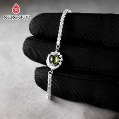 Vòng tay đá Tourmaline tự nhiên phối charm - Mẫu VC1293 - Ngọc Quý