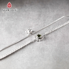 Vòng tay đá Tourmaline tự nhiên phối charm - Mẫu VC1293 - Ngọc Quý