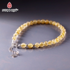 Lắc tay đá thạch anh hạt 4-5mm dài 17-19cm Mẫu VC1144 - Ngọc Quý