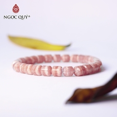 Vòng tay đốt trụ đá đào hoa