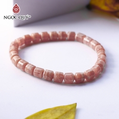 Vòng tay đốt trụ đá đào hoa