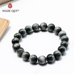 Vòng tay đá mắt ưng xám 8mm