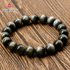 Vòng tay đá mắt ưng xám 8mm