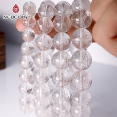 Vòng tay đá thạch anh tóc bạch kim