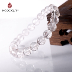 Vòng tay đá thạch anh tóc bạch kim