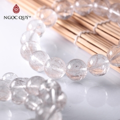 Vòng tay đá thạch anh tóc bạch kim