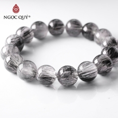Vòng tay đá thạch anh tóc đen đồng trục