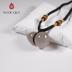 Mặt dây chuyền 6 cạnh đá tự nhiên 25x25mm