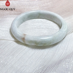 Vòng cẩm thạch bản hẹ type A chất nếp - Ngọc Quý