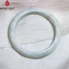 Vòng cẩm thạch bản hẹ type A chất nếp - Ngọc Quý