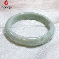Vòng cẩm thạch bản hẹ type A chất nếp - Ngọc Quý