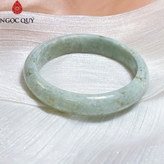 Vòng cẩm thạch bản hẹ type A chất nếp - Ngọc Quý