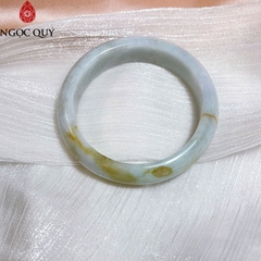 Vòng cẩm thạch bản hẹ type A chất nếp - Ngọc Quý