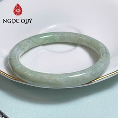 Vòng cẩm thạch A Myanmar - Ngọc phỉ thúy type A bản bản tròn 7-8mm lục điểm hoàng phỉ - Ngoc Quý