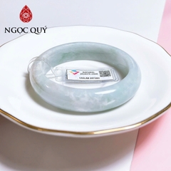 Vòng cẩm thạch A - Vòng ngọc phỉ thúy type A chất nếp điểm lý chất nếp mịn ( kèm kiểm định liulab) - Ngọc Quý