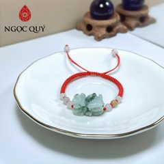 Vòng cẩm thạch A - Vòng thắt dây tỳ hưu đá cẩm thạch type A - Ngọc Quý