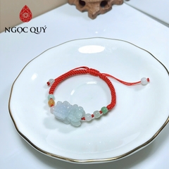 Vòng cẩm thạch A - Vòng thắt dây tỳ hưu đá cẩm thạch type A - Ngọc Quý