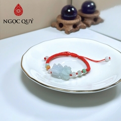 Vòng cẩm thạch A - Vòng thắt dây tỳ hưu đá cẩm thạch type A - Ngọc Quý