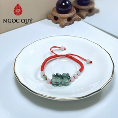 Vòng cẩm thạch A - Vòng thắt dây tỳ hưu đá cẩm thạch type A - Ngọc Quý