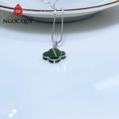 Dây chuyền ngọc bích - Dây chuyền cỏ 4 lá ngọc bích - Ngọc Quý