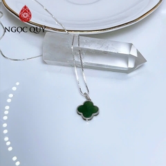 Dây chuyền ngọc bích - Dây chuyền cỏ 4 lá ngọc bích - Ngọc Quý