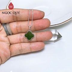Dây chuyền ngọc bích - Dây chuyền cỏ 4 lá ngọc bích - Ngọc Quý