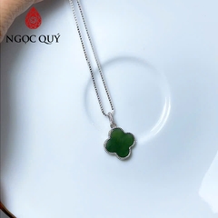 Dây chuyền ngọc bích - Dây chuyền cỏ 4 lá ngọc bích - Ngọc Quý