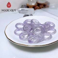 Nhẫn thạch anh - Nhẫn đá Thạch Anh Tím Ngọc ( tím nhạt ) - Ngọc Quý