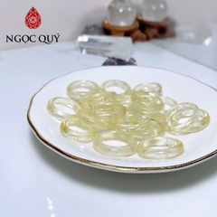 Nhẫn đá thạch anh - Nhẫn thạch anh vàng - Ngọc Quý