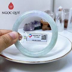 Vòng cẩm thạch A - Vòng phỉ thúy type A bản tròn xuân đới tài ni 56 mm ( Kèm kđ type A) - Ngọc Quý