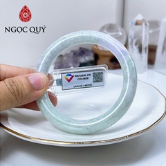 Vòng cẩm thạch A - Vòng phỉ thúy type A bản tròn xuân đới tài ni 56 mm ( Kèm kđ type A) - Ngọc Quý