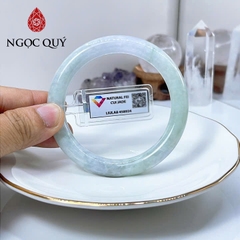 Vòng cẩm thạch A - Vòng phỉ thúy type A bản tròn xuân đới tài ni 56 mm ( Kèm kđ type A) - Ngọc Quý