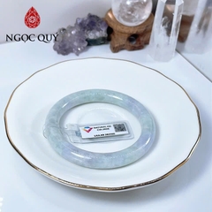 Vòng cẩm thạch A - Vòng phỉ thúy type A bản tròn xuân đới tài ni 56 mm ( Kèm kđ type A) - Ngọc Quý