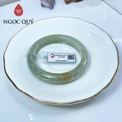 Vòng cẩm thạch A - Vòng phỉ thúy type A bản hẹ thu hương ni 55 mm ( Kèm kđ type A) - Ngọc Quý
