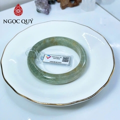Vòng cẩm thạch A - Vòng phỉ thúy type A bản hẹ thu hương ni 55 mm ( Kèm kđ type A) - Ngọc Quý