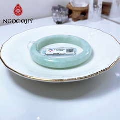 Vòng cẩm thạch A - Ngọc phỉ thúy type A xanh táo hóa bay chất nếp mịn ni 52 mm (kèm kđ type A)- Ngoc Quý