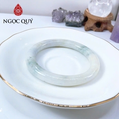 Vòng cẩm thạch A Myanmar - Ngọc phỉ thúy type A bản tròn và hẹ màu thu hương - Ngoc Quý
