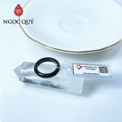 Nhẫn cẩm thạch A - Nhẫn phỉ thúy mực dục type A không thông đèn - Ngọc Quý