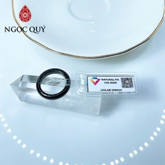 Nhẫn cẩm thạch A - Nhẫn phỉ thúy mực dục type A không thông đèn - Ngọc Quý