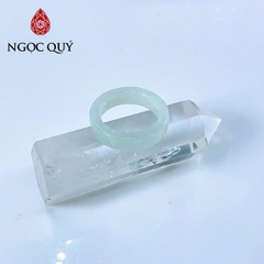 Nhẫn cẩm thạch A - Nhẫn phỉ thúy type A bản vuông LM26 - Ngọc Quý